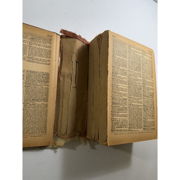 RARE Websters Encyclopedic Dictionary Hardcover 1944 Consolidated Book VTG - Picture 9 of 16